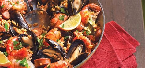 barbecued-spanish-rice-with-sausage-seafood image