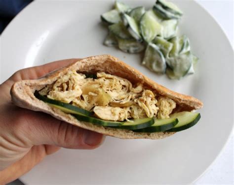 slow-cooker-greek-chicken-pita-sandwiches-cooking image