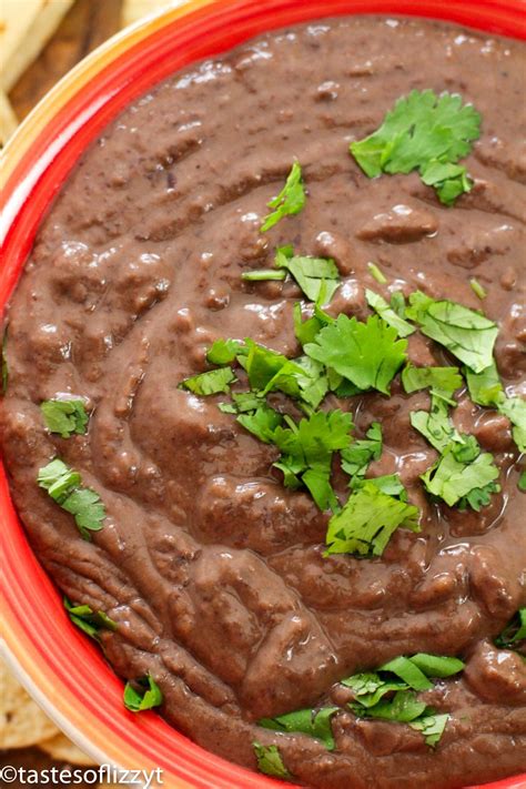 instant-pot-refried-black-beans-tastes-of-lizzy-t image