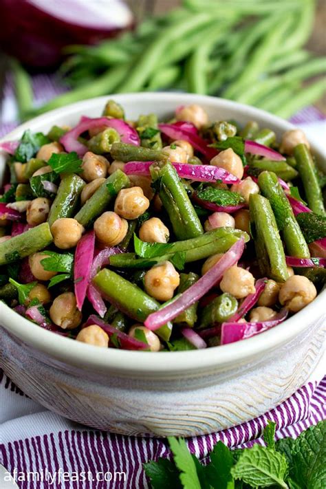 chick-pea-and-green-bean-salad-a-family-feast image