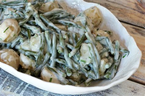creamed-potatoes-with-green-beans-recipe-the image