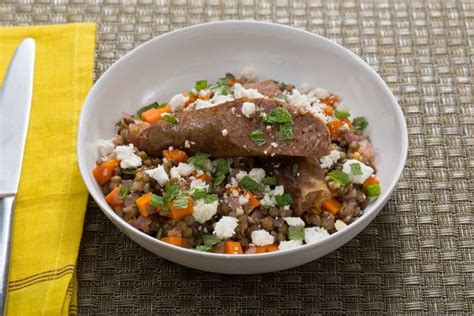 merguez-lamb-sausages-with-french-lentils-mint-feta image