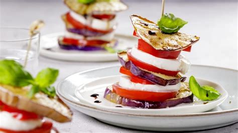 grilled-aubergine-stacks-with-mozzarella-and-tomato image