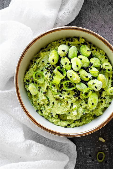 easy-avocado-dip-with-edamame-fresh-and-cooling image