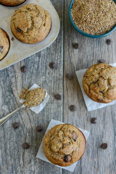 banana-chocolate-chip-muffins-recipe-with-ground-flax image