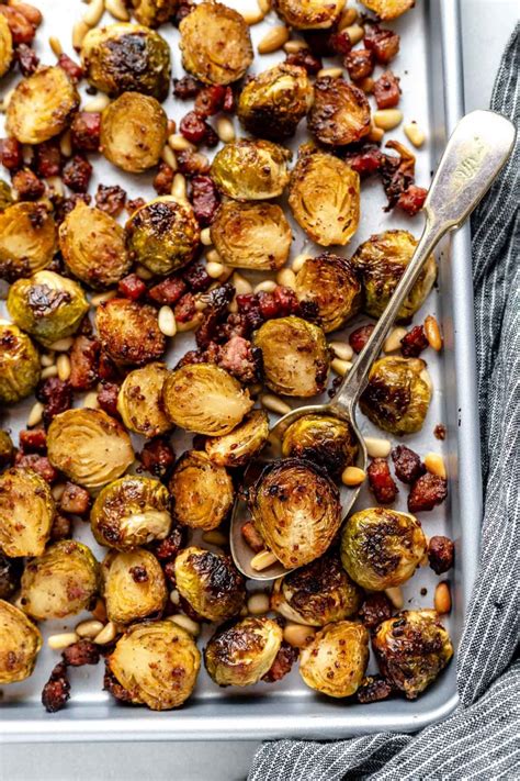 easy-roasted-brussels-sprouts-with-pancetta-sweet image