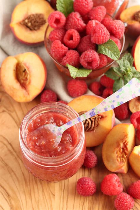 easy-raspberry-peach-jam-a-farmgirls-kitchen image