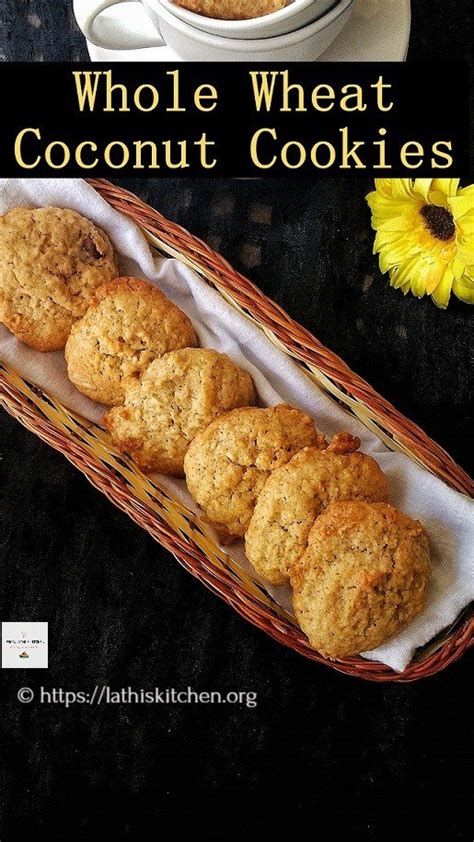whole-wheat-coconut-cookies-lathis-kitchen image