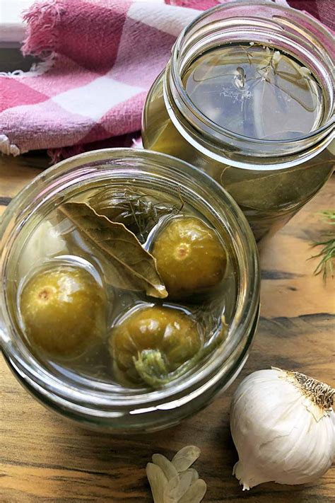 homemade-lacto-fermented-garlic-dill-pickle image
