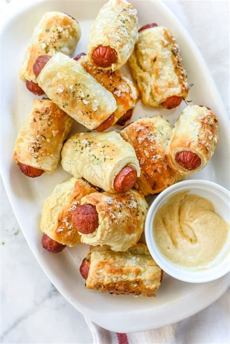 puff-pastry-pigs-in-a-blanket-recipe-foodiecrushcom image