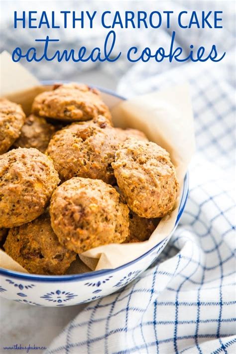 healthy-carrot-cake-oatmeal-cookies-the image