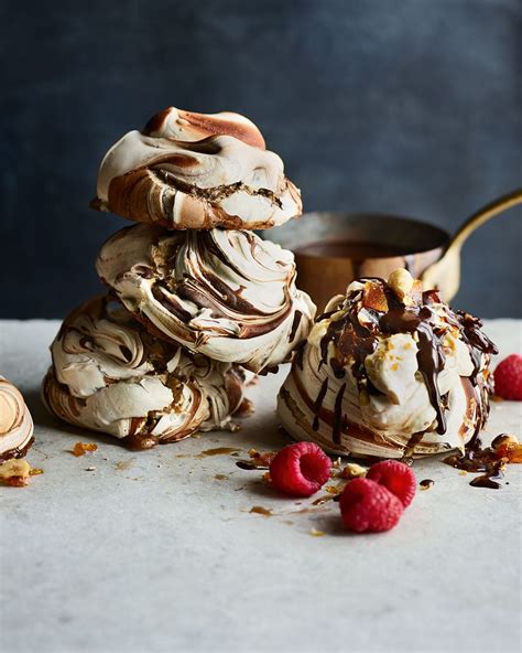 chocolate-swirl-meringues-with-praline-and-chocolate image