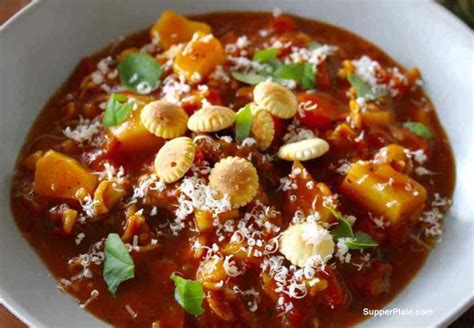 beef-minestrone-soup-supper-plate-delicious-dinners image
