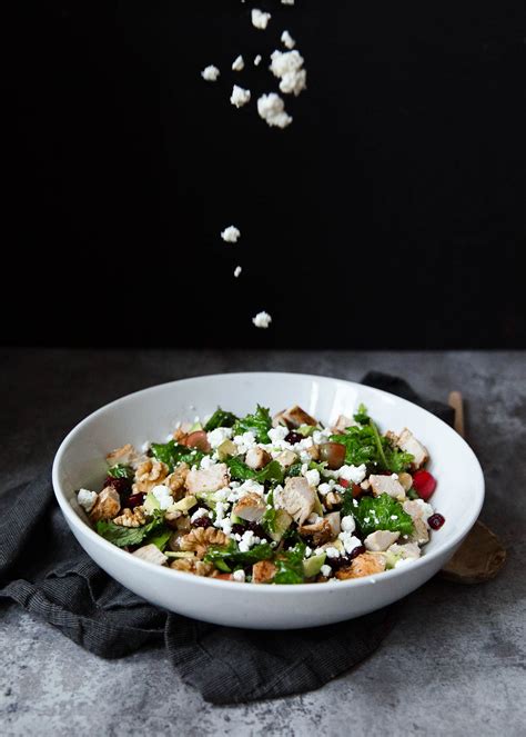 chicken-kale-waldorf-salad-with-avocado-goat-cheese image