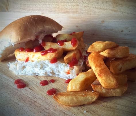 healthy-chip-butty-recipe-a-vegetarian-french-fry image