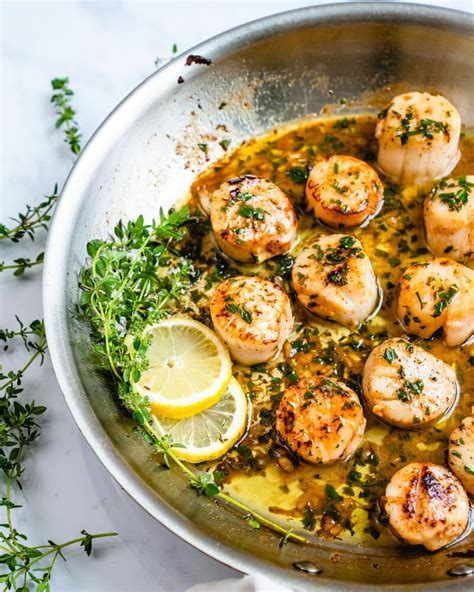 lemon-herb-sauce-for-scallops-a-couple-cooks image