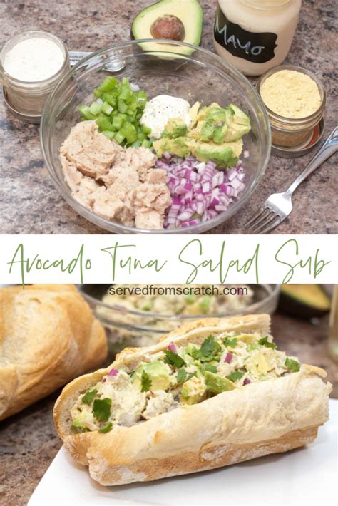 avocado-tuna-salad-sub-served-from-scratch image