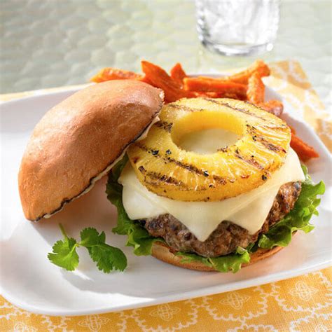 teriyaki-pork-burgers-with-grilled-pineapple-land-olakes image