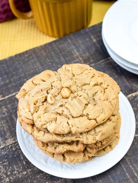 chunky-peanut-butter-cookies-recipe-southern-kissed image
