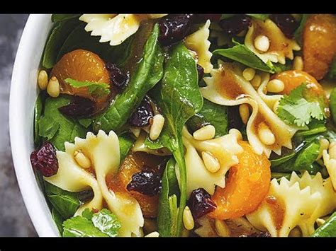mandarin-pasta-spinach-salad-with-teriyaki-dressing image