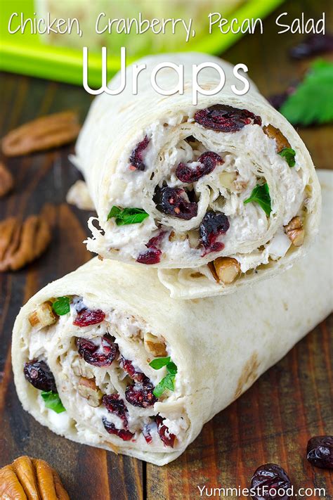 chicken-cranberry-pecan-salad-wraps-yummiest-food image