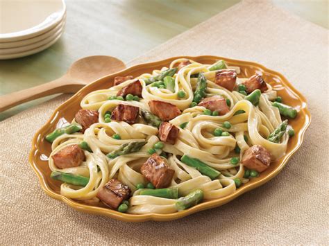 fettuccine-with-ham-asparagus-and-peas-safeway image