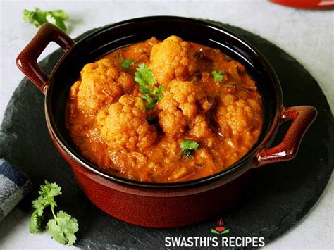 cauliflower-curry-recipe-indian-style-swasthis image