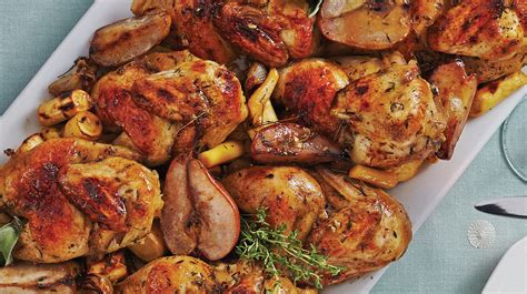 honey-glazed-cornish-hens-with-roasted-parsnips image
