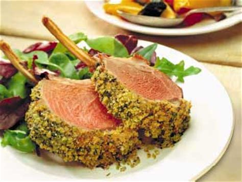 roast-rack-of-lamb-with-mustard-and-herb-topping image