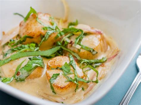 scallops-with-cream-and-basil-recipes-cooking-channel image