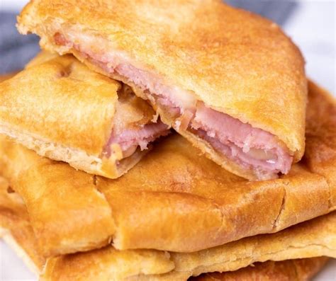 air-fryer-homemade-ham-and-cheese-hot-pockets image