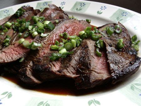 ginger-soy-marinated-flank-steak-in-jennies-kitchen image
