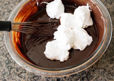 marshmallow-hot-fudge-sauce-baked-bree image