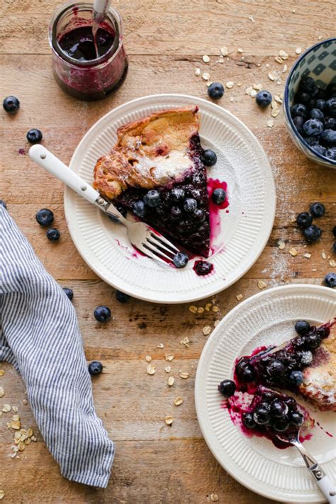 gluten-free-dutch-baby-with-blueberry-maple-syrup image