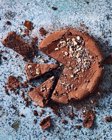 flourless-chocolate-and-hazelnut-cake-recipe-delicious image