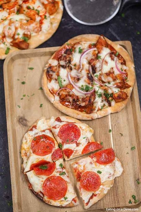 pita-pizza-recipe-easy-and-frugal-pita-bread-pizza image