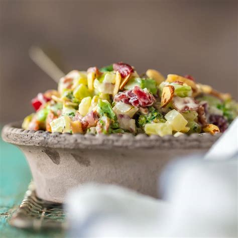 cranberry-almond-charred-broccoli-salad-with-bacon image