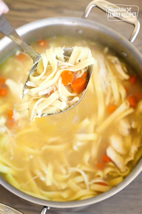 homemade-chicken-noodle-soup-favorite-family image