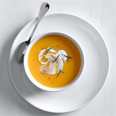 carrot-coconut-soup-with-fresh-ginger-williams-sonoma image