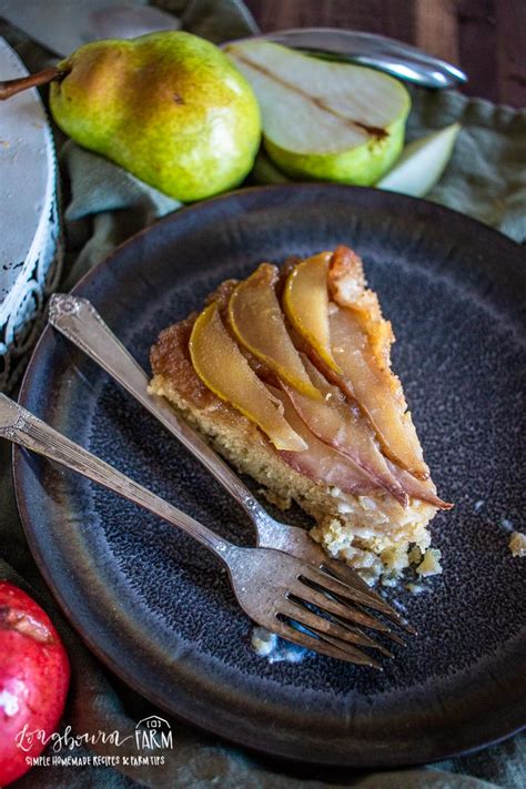 upside-down-pear-cake-recipe-longbourn-farm image