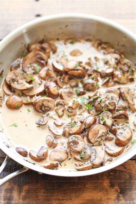 easy-creamy-mushrooms-damn-delicious image