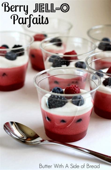 berry-jell-o-parfaits-butter-with-a-side-of-bread image