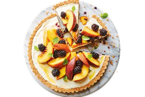 peach-blackberry-cheesecake-tart-canadian-living image