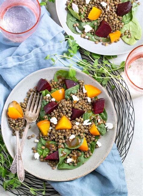roasted-beet-and-lentil-salad-with-goats-cheese image
