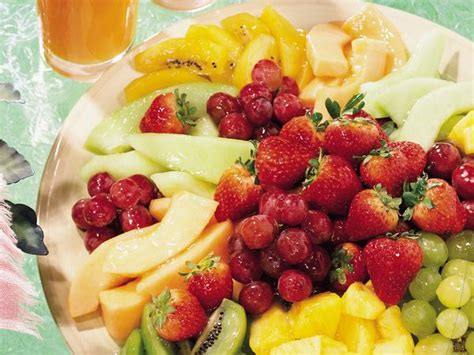 fresh-fruit-platter-with-lemon-mint-glaze image