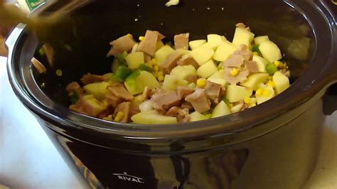slow-cooker-potatoes-with-ham-and-corn image