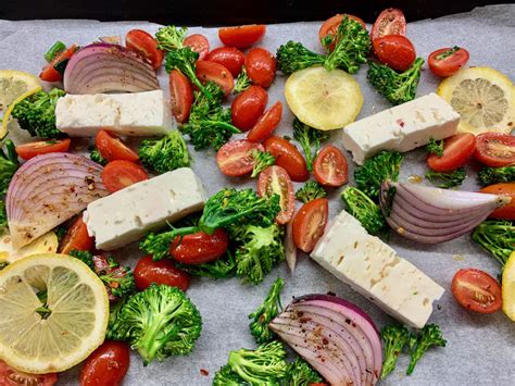 sheet-pan-baked-feta-with-broccolini-tomatoes-and-lemon image