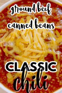 chili-recipe-with-ground-beef-and-canned-beans-easy image