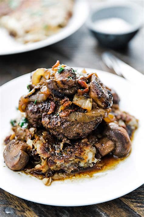 chopped-steak-recipe-with-onions-and-mushrooms image