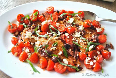 sauteed-chicken-cutlets-with-cherry-tomatoes-olives image